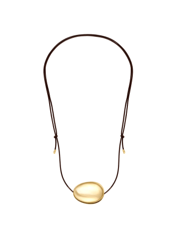 Yokoamii Halskette aus Leder in braun