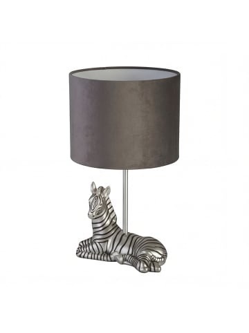 Licht-Erlebnisse Tischlampe (B)20 x (L)20 x (H)35 cm in Silber Schwarz