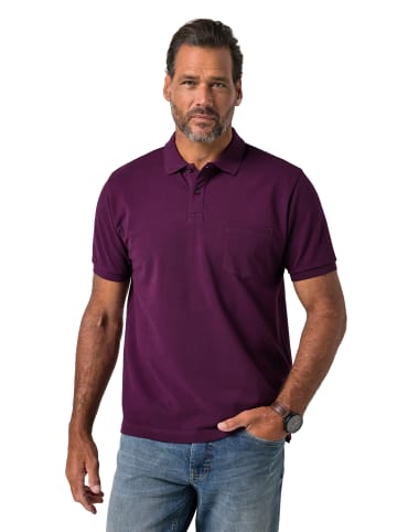 JP1880 Poloshirt in traubenrot