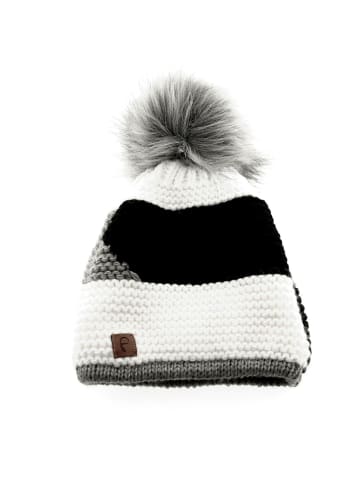 Faera Mütze zum Warmhalten im Herbst Winter-Bommelmütze in Grau