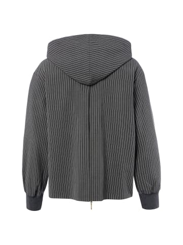 Liu Jo Sweatjacke in anthrazit weiß - 0001