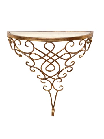 möbel-direkt Wandkonsole Regal in antik goldfarben