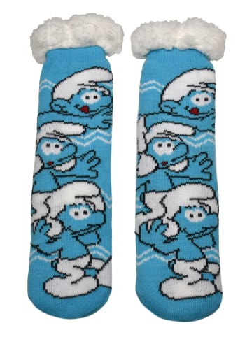 Die Schlümpfe Die Schlümpfe Hüttensocken Haussocken Kuschelsocken Socken in blau