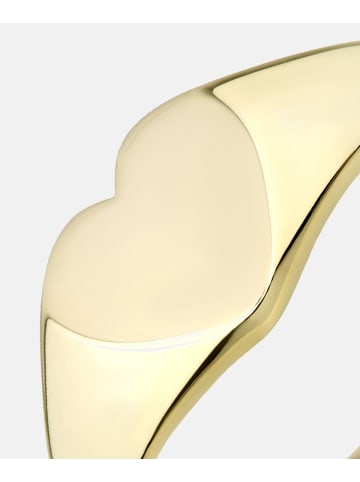 Vanlere Siegelring aus 375 Gelbgold Herz-Design