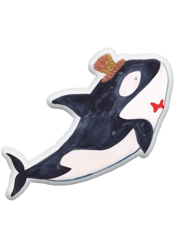 Mr. & Mrs. Panda kuschelkissen tier Orca Zylinder ohne Spruch in Weiß