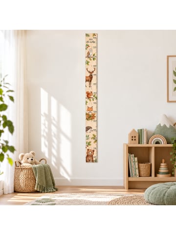 Messlatte "Waldtiere" in Natur - 50-180 cm