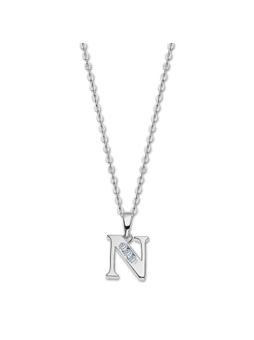 LOTUS silver Anhänger Silber 925 Sterling Silber Buchstabe N Halsketten