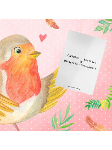 Mr. & Mrs. Panda Grußkarte Spruch Jurist Experte mit Spruch in Weiß