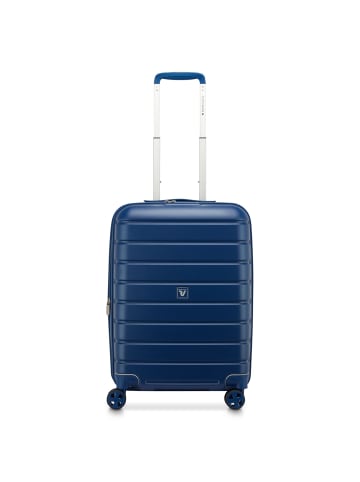 Roncato Relife 4 Rollen Kabinentrolley 55 cm mit Dehnfalte blau