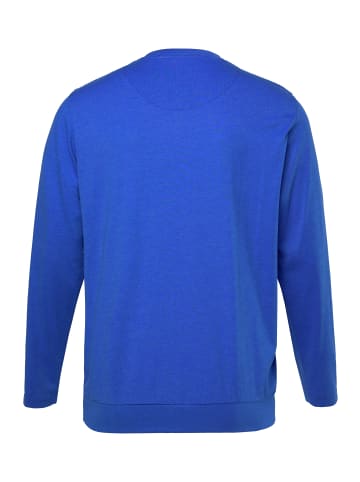 Men Plus Kurzarm T-Shirt in kobaltblau