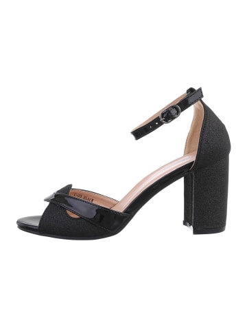 Ital-Design High-Heel Sandalette in Schwarz