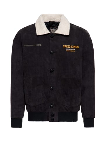 King Kerosin King Kerosin Cordjacke Speed Kings in schwarz