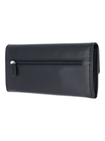 Golden Head Polo Ausweisetui RFID Schutz Leder 19.5 cm in schwarz