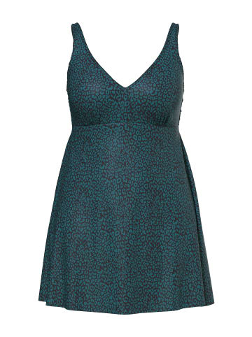 Ulla Popken Badeanzug in dunkelgrün