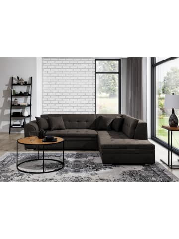 MF Design Piri Recamiere Rechts in Dunkelbraun -  (L) 260 x (B) 260 x (H) 78 cm