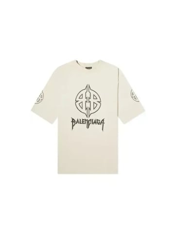 Balenciaga T-Shirt Weiß Medium Fit