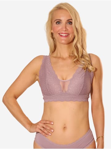 SugarShape Bralette ELVA in violetgrey