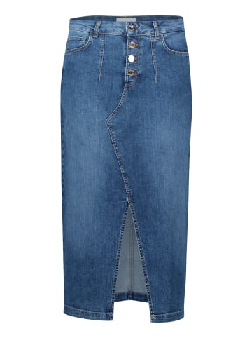 CARTOON Jeansrock mit Waschung in Dark Blue Denim