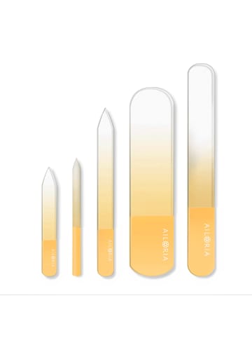 Ailoria CONTOUR LUXE Glas-Nagelfeilenset in gelb