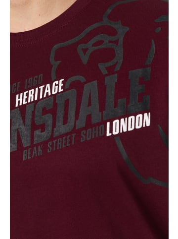 Lonsdale T-Shirt "Walkley" in Rot