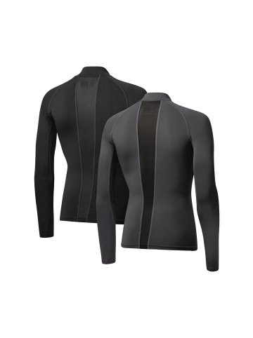 DANISH ENDURANCE Langarmshirt Power Compression in black grey
