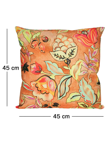 JACK Outdoor Dekokissen Motiv 45x45cm inkl. Füllung Beerenflut Orange
