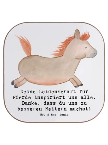 Bierdeckel Reitsport Trainerin Inspiration mit ... in Weiß