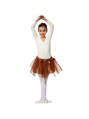 tectake Tutu aus 3-lagigen Tüll, braun