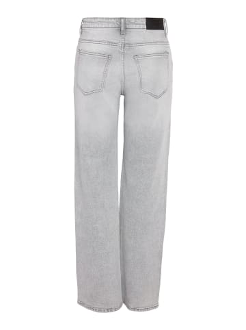 Noisy may Straight Fit Jeans in Light Grey Denim