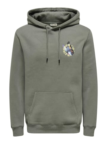 ONLY & SONS Kapuzenpullover in Castor Gray