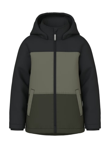 name it Winterjacke NKMMAX PA JACKET BLOCK in dusty olive