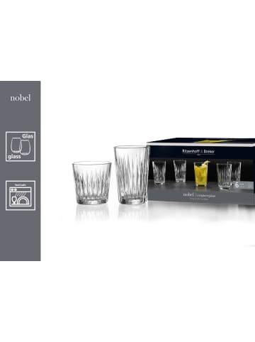 Ritzenhoff & Breker 6er Set Whiskygläser Nobel in Transparent 300 ml in transparent