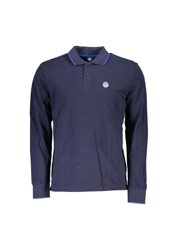 North Sails Blaues Baumwoll-Polohemd
