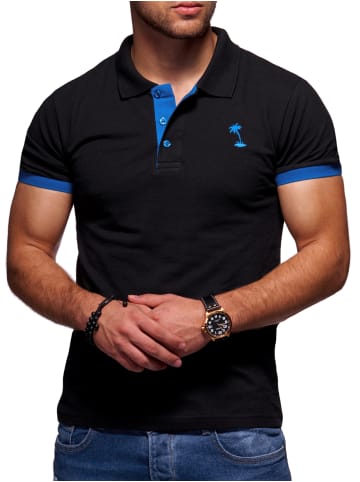 Style Division Poloshirt - SDLOSANG in Schwarz-Blau