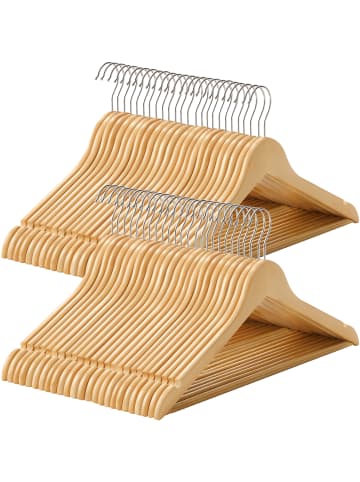 SONGMICS 50er-Set: Kleiderbügel Cason in Farben-Silbern - (B)23 x (H)1.2 x (T)44.5 cm
