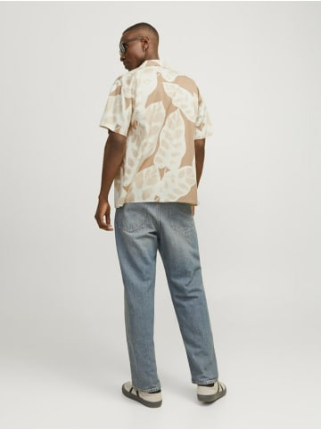 Jack & Jones Kurzarm FreizeitHemd für Herren in beige
