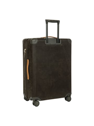 BRIC`s Life 4 Rollen Trolley M 71 cm mit Dehnfalte olive
