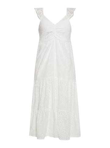 DreiMaster Damen Kleid in Wollweiss
