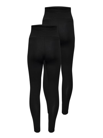 ONLY 2er-Pack Leggings in Black
