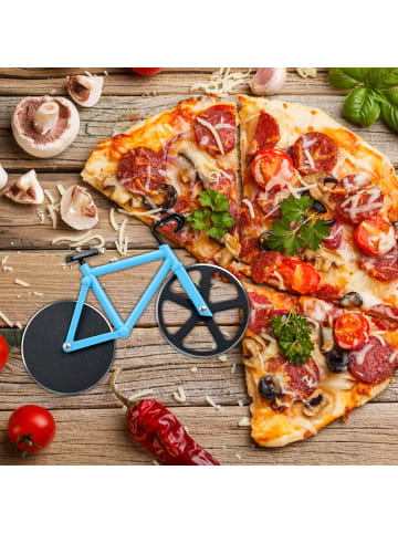 relaxdays 2x Pizzaschneider in Blau