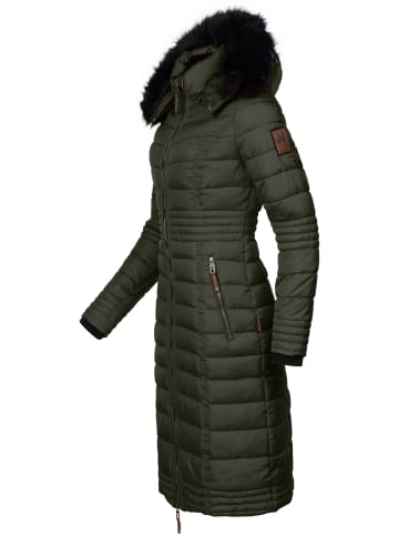 Navahoo Wintermantel Umay in Olive