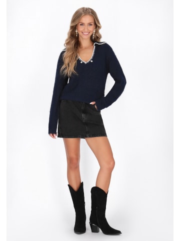IZIA Women Sweater in navy