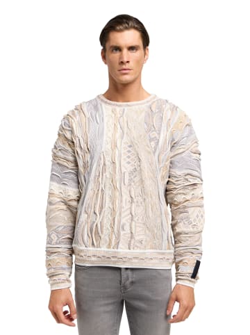 Carlo Colucci Rundhalspullover Di Palo in Beige