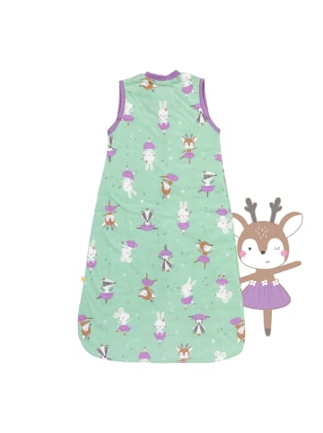 Schlummersack Babyschlafsack, 1.0 TOG in Mint-Lila