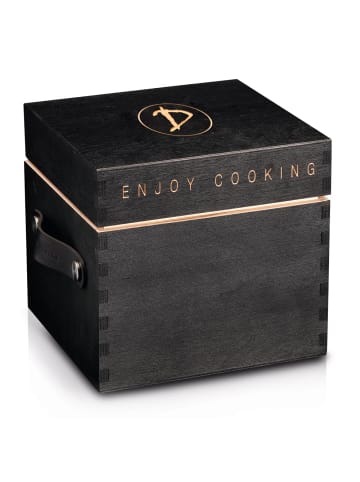 DeWok Transportbox Single Set 21x21x21cm schwarz  Schwarz