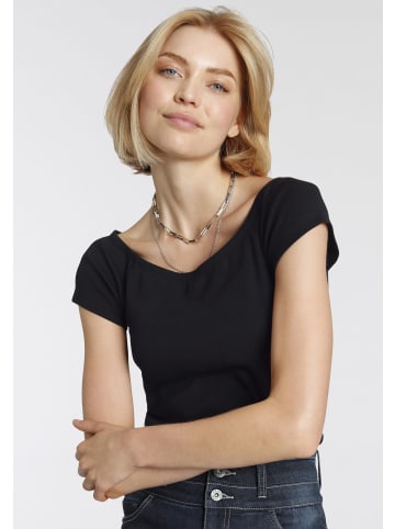 ARIZONA Carmenshirt in schwarz