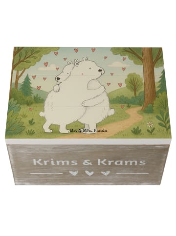Mr. & Mrs. Panda Geschenkbox Eisbär Umarmen Design ohne Spruch in Weiß