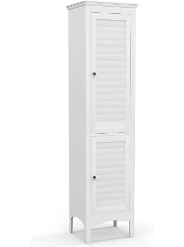 COSTWAY Badezimmerschrank 160cm in Weiß