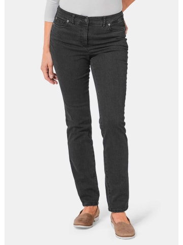 GOLDNER Super-Stretch-Jeans in grau