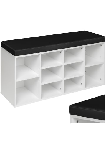 tectake Schuhkommode, 103,5 x 48 x 30 cm, für 10 Paar Schuhe